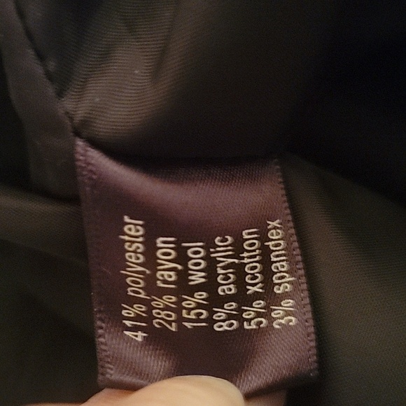 The Limited Wool Blend Houndstooth Skirt, Size 8 - Picture 6 of 6